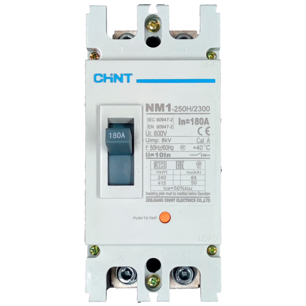 NM1-250H-180A - BREAKER 3X180A 50KA/415V 65KA/240V 690V