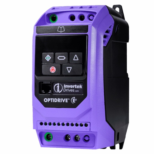 [ODE3-20-1HP] Variador de Frecuencia Invertek   Variador Frec. 240VCA , 3 Fase Ent.  1HP, IP20, Salida 3 fase 240V, Tamaño 1  173X83X123
