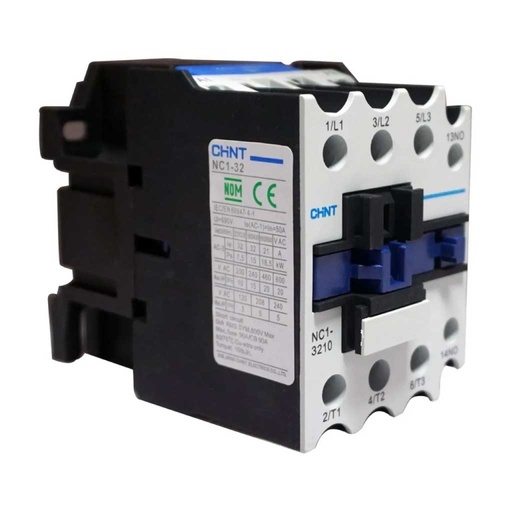[NC1-3210-220VN] NC1-3210-220VN — CONTACTOR CA TRIFASICO ÁSICO 220VCA, 32A-CA3, 50A-CA1, 1NA