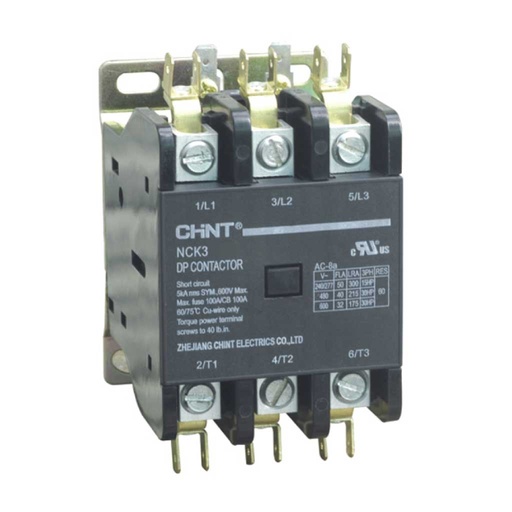 [NCK3-30A/3-220V] NCK3-30A/3-220V — CONTACTOR PARA AIRE ACONDICIONADO 3X30A/230VCA DE BOBINA