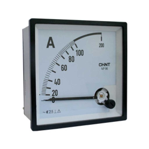 [NP48-A-100/5] NP48-A-100/5 — AMPERIMETRO ANALOGO 0-100A/5, 48 X 48mmSE REQUIERE DONA DE CORRIENTE DE 5A